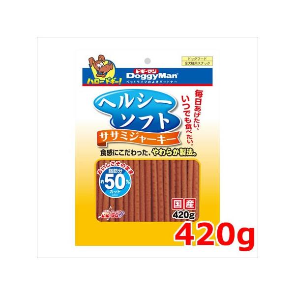 他サイト： ドギーマンハヤシ ヘルシーソフトササミジャーキー 420ｇの商品画像