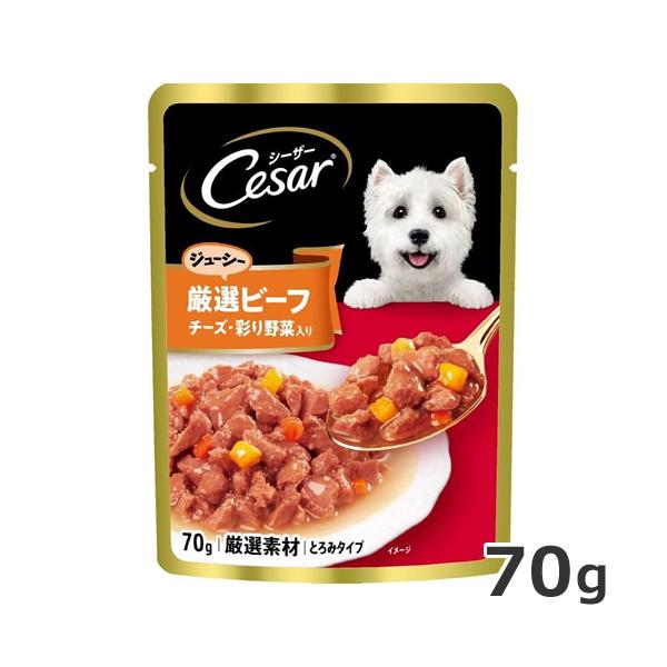 マース シーザー 厳選ビーフ入り チーズ・野菜入り 70g : ペッツマム