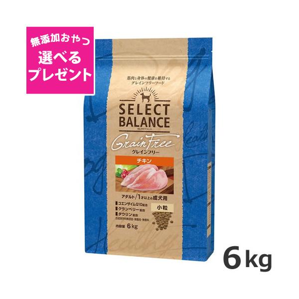 【選べるおやつプレゼント】ベッツ・チョイス セレクトバランス グレインフリー アダルトチキン 小粒 1才以上の成犬用 6kg
