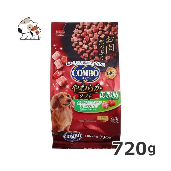 日本ペットフード コンボドッグ やわらかソフト 低脂肪 角切りささみ