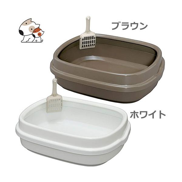 他サイト： アイリスオーヤマ ネコのトイレ ブラウン/ホワイト NE-550 猫 トイレ 室内 抗菌 スコップ付の商品画像