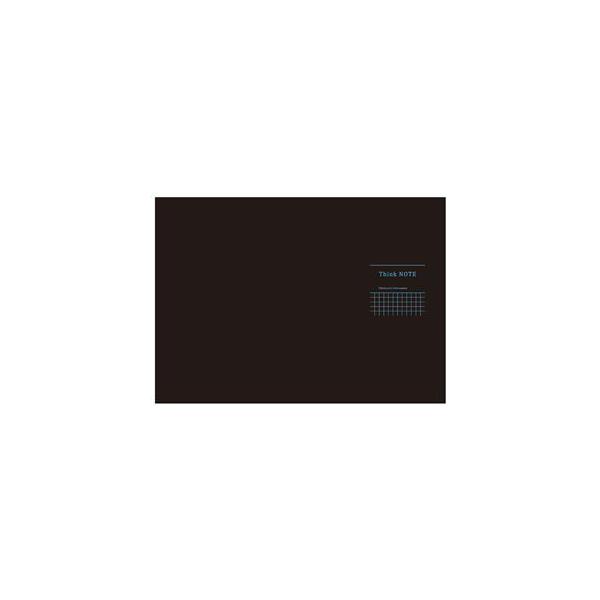（まとめ） 高橋政史xNakabayashi ロジカルシンクノート A3・ヨコ／5mm方眼ブラック・ブルー罫／40枚 RP-A301-DB〔×10セット〕