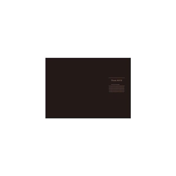 （まとめ） 高橋政史xNakabayashi ロジカルシンクノート A3・ヨコ／5mm方眼ブラック・グレー罫／40枚 RP-A301-DN〔×10セット〕
