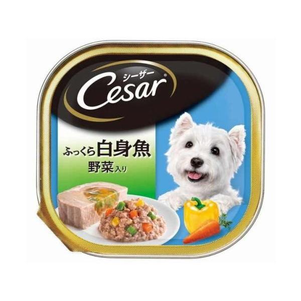 シーザー 犬のウェットフード シーザー ふっくら白身魚 野菜入り 100g