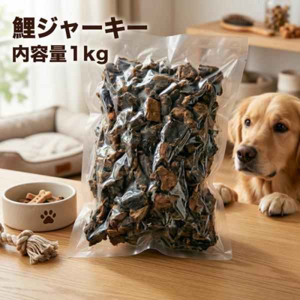 犬 おやつ 業務用鯉ジャーキー1kg 無添加 無着色 国産 ドッグフード
