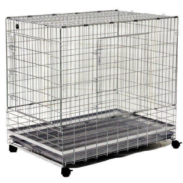 市瀬 PROケージ ステンレス製 Wドアタイプ 3Lサイズ : ペット良品