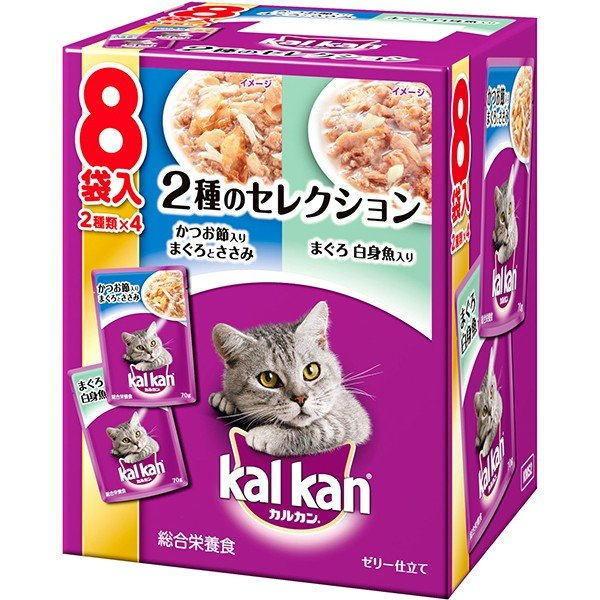 カルカン パウチ 2種のセレクション かつお節入りまぐろとささみ