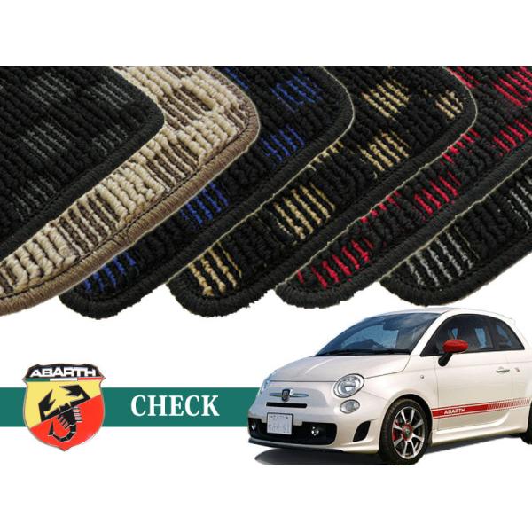 ABARTH 500 Aog I[_[ChtA}bg (check) OSZbg J[}bg ԓp