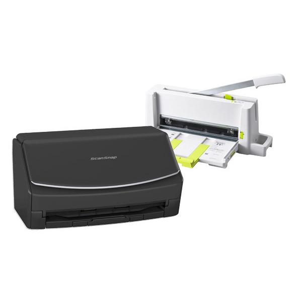 ScanSnap 【送料無料】ScanSnap iX1600 ブラック/プラス 断裁機 PK-213  
