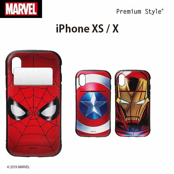 AEgbg iPhone XS X P[X Jo[ }[x MARVEL J[h|Pbg