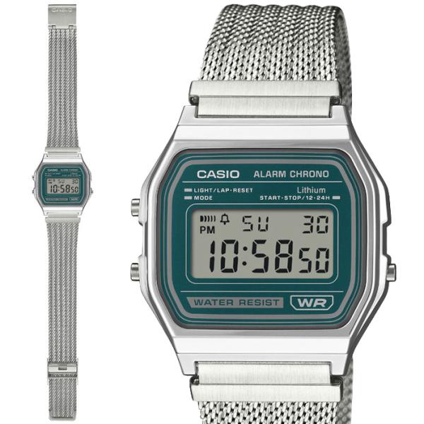 CASIO ILLUMINATOR デジタル腕時計 メッシュバンド CASIO（カシオ）/デジタルミニ メッシュベルト（デジタル腕時計