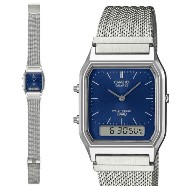 CASIO（カシオ） 国内正規保証 “CLASSIC” AQ-230EM-2AJF シルバー x