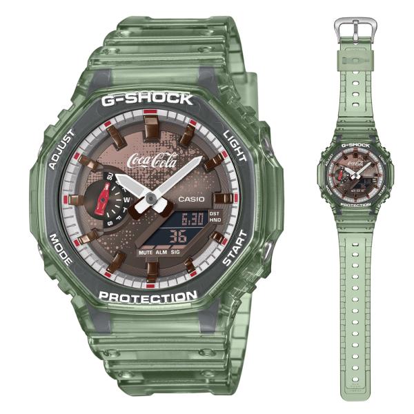CASIO “G-SHOCK” GA-2100CC-3AJR　Coca-Colaコラボレーションモデル 　カシオ Gショック カーボンコアガード　クリア　ジーショック　国内正規品