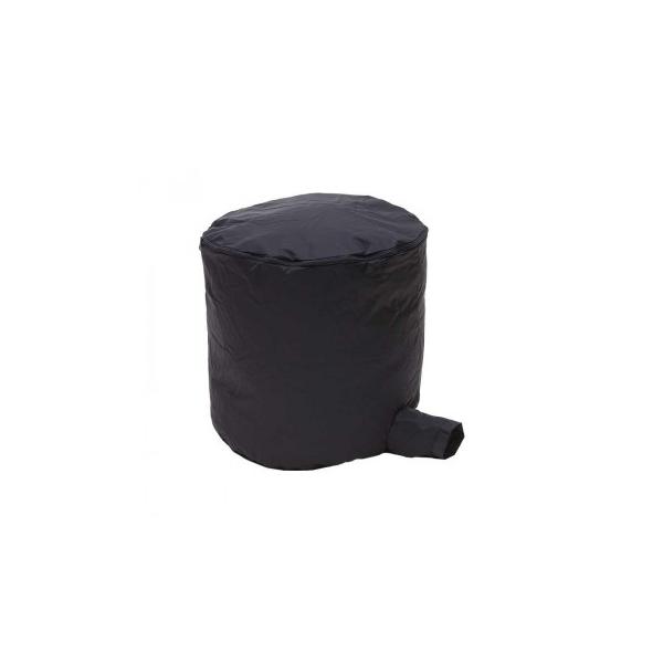 温度調整はジッパーの開閉でコントロール。手持ちのふとん乾燥機を使用します。グラブ等形づくりもOK!