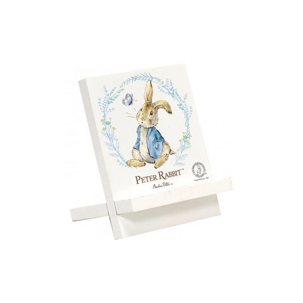 卓上イーゼルスタンドに永遠のアイドル・ピーターラビットがプリントされた商品です。