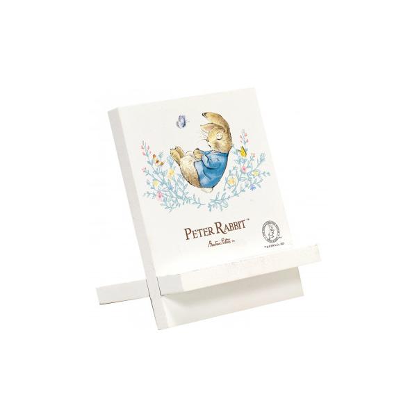 卓上イーゼルスタンドに永遠のアイドル・ピーターラビットがプリントされた商品です。