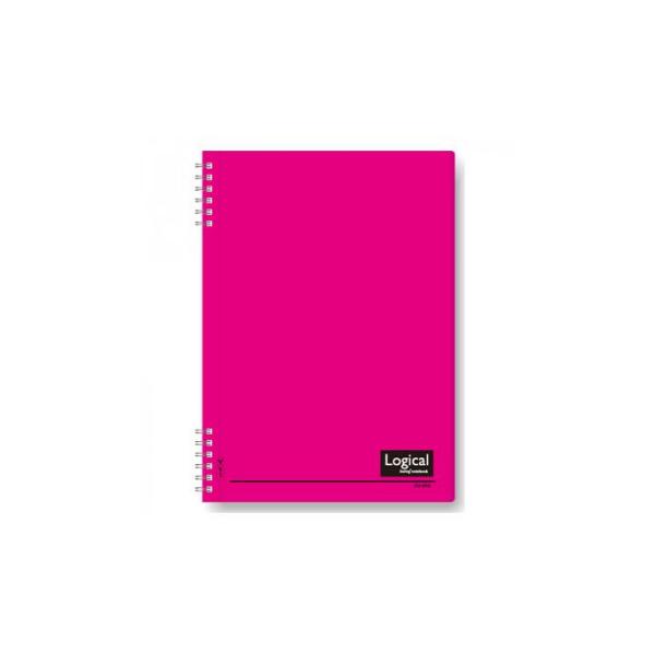 ナカバヤシ　ロジカルWリングノ-トPP表紙A5ピンク　NW-A507-P