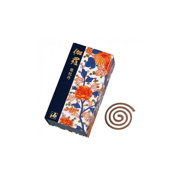 伽羅 菊牡丹 うず巻12巻入 | 伽羅、沈香の香りのお香 | ￥7,000