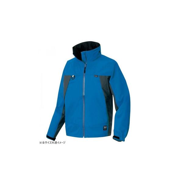 アイトス 全天候型ジャケット スチールブルー×チャコール 3L 56301