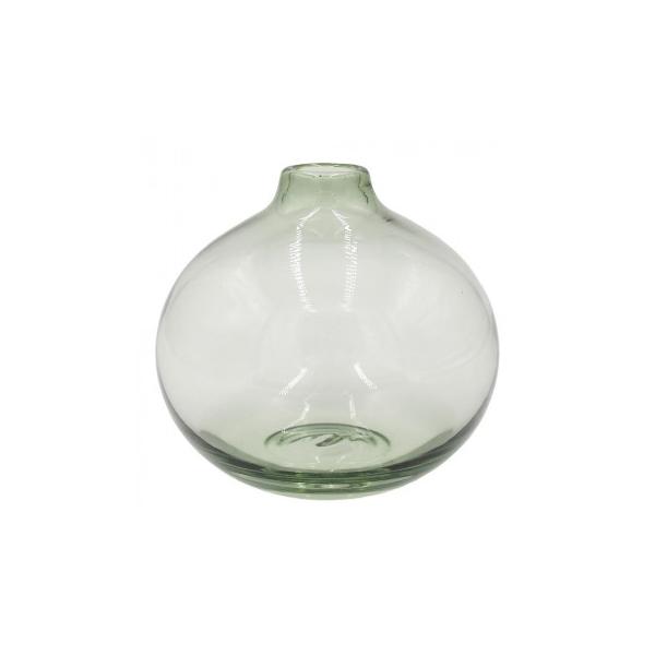 ぽってりとした厚みが可愛いです。優しいグリーンカラーのガラスシリーズです。