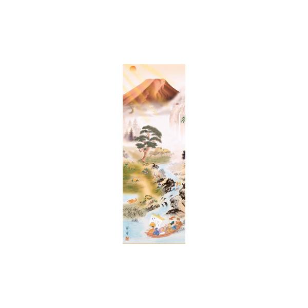 山本祥園　開運掛軸(尺三)　「開運万全図」 化粧箱入り　MD5-009