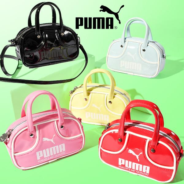 PUMA（プーマ） レディース エナメル ミニショルダーバッグ PUMA 1976