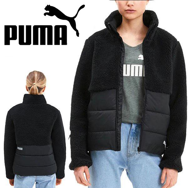 30 Off プーマ ジャケット Puma レディース シェルパ Hybrid もこもこ フリース アウター ジャンパー ブラック 黒 秋新作 A Ray Green 通販 Yahoo ショッピング