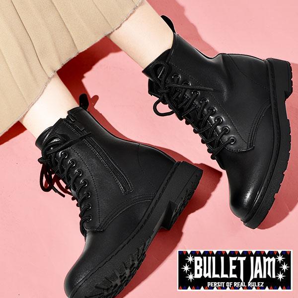 編み上げブーツ BULLET JAM バレットジャム レディース インヒール内蔵