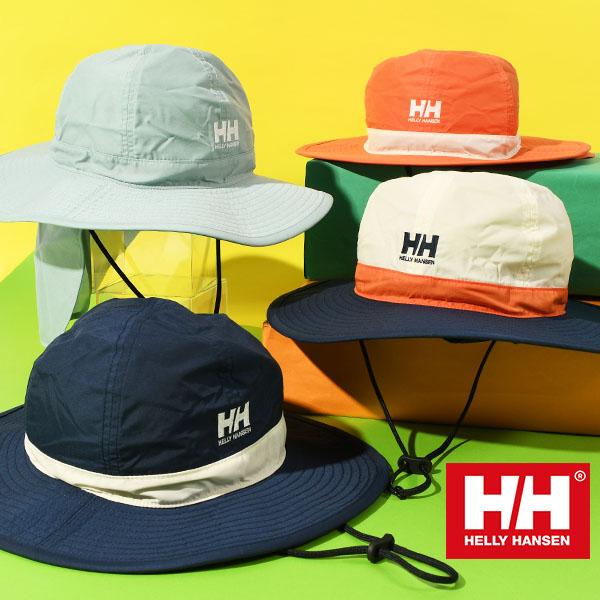 HELLY HANSEN ネコポス発送！子供 サンシェード付き ハット