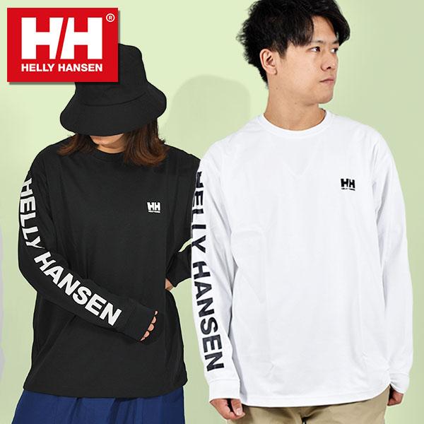 ヘリーハンセン 袖ロゴ 長袖Tシャツ ロンT メンズ レディース HELLY HANSEN L/S Letter Tee レター ティー  he32217 オーバーサイズ