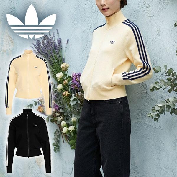 2026秋冬新作 アディダス レディース スリムフィット ニット素材 トラックジャケット adidas KNITTED FIREBIRD TRACK TOP ORIGINALS オリジナルス KP925