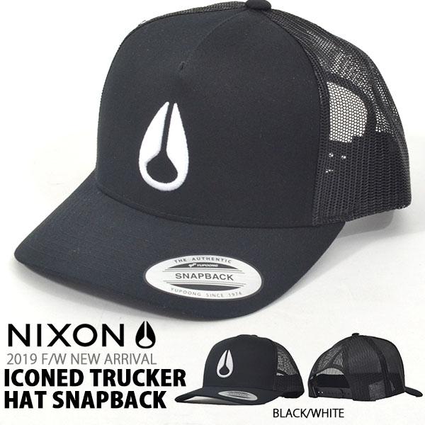 nixon iconed trucker hat