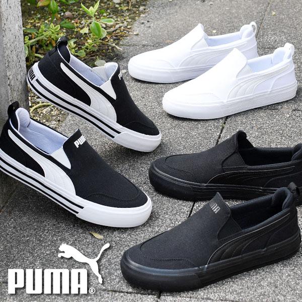 Lala 新品 PUMA ブラック スリッポンシューズ puma309901_1.jpg