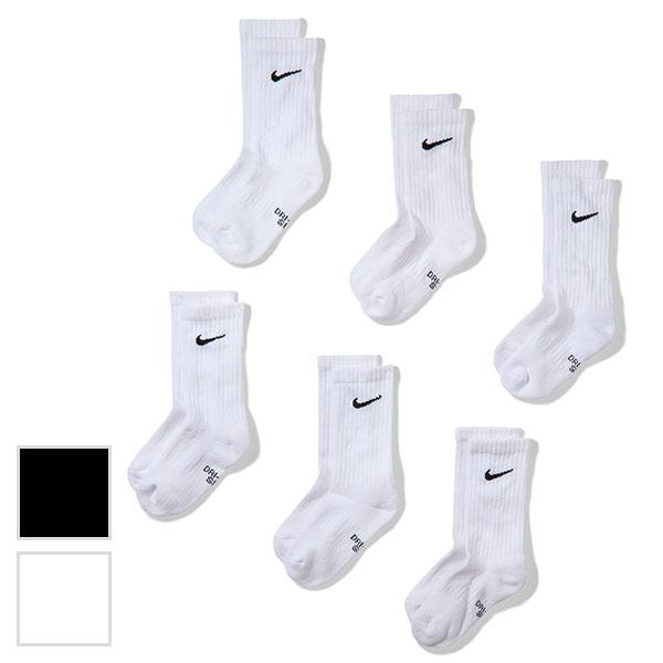 子供 靴下 6足セット NIKE ナイキ 6P YA エブリデイ クッション クルー ソックス キッズ ジュニア 6足組 SX6910