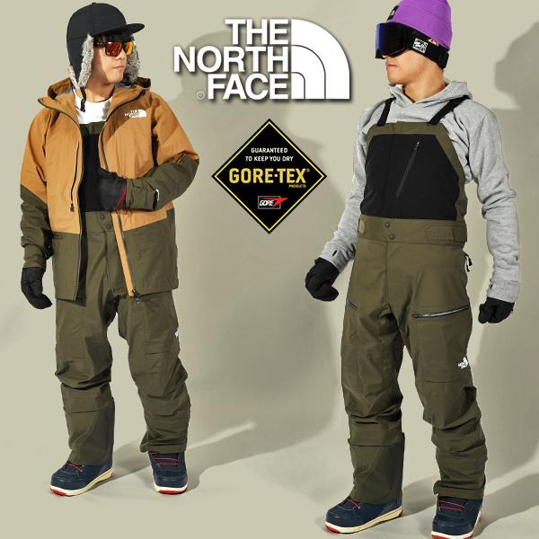 ノースフェイス メンズ GORE-TEX スノーボード スキー ウェア THE NORTH FACE ゴアテックス パウダー ガイド ライト  ビブパンツ NS62306 2023冬新作