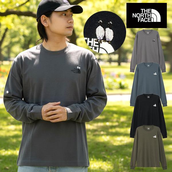 空飛ぶペンギン ウミガラス刺繍 ノースフェイス 長袖Tシャツ メンズ レディース THE NORTH FACE ズー ピッカー ティー ロンT オロロン鳥 NT32658 2026春夏新作