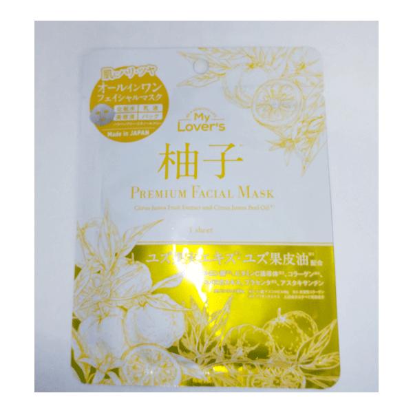 my Lover's柚子プレミアムフェイシャルマスク1枚入り : ファルマビズ
