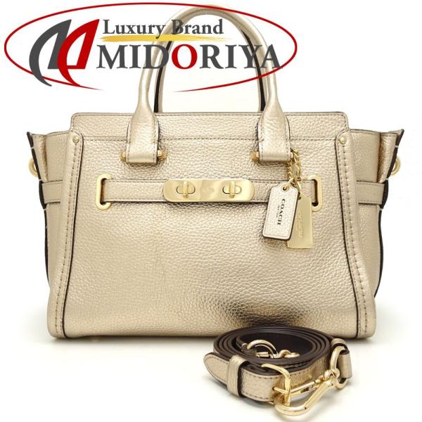 美品✨ コーチ ハンドバッグ 34816 2way スワッガー レザー 茶色 COACH コーチ 34816 スワッガー27 キャリーオール レザー