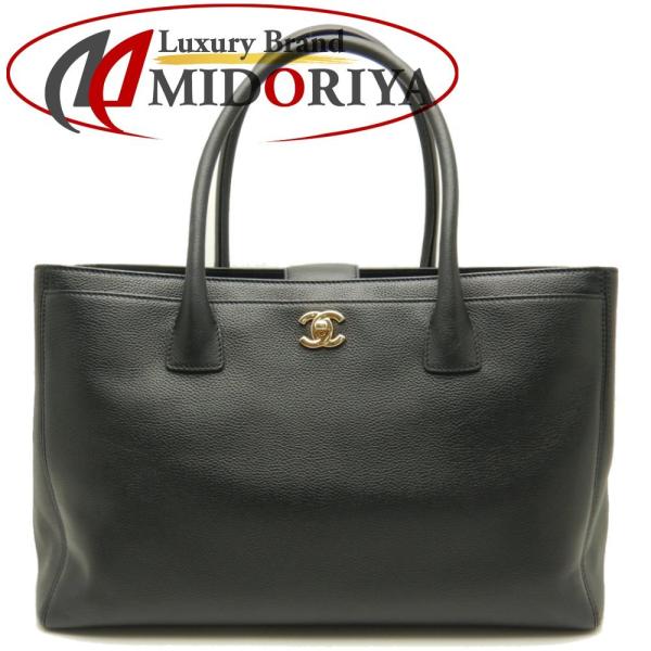 CHANEL 黒 エグゼクティブトート バッグ CHANEL シャネル エグゼクティブ トートバッグ ソフトキャビア