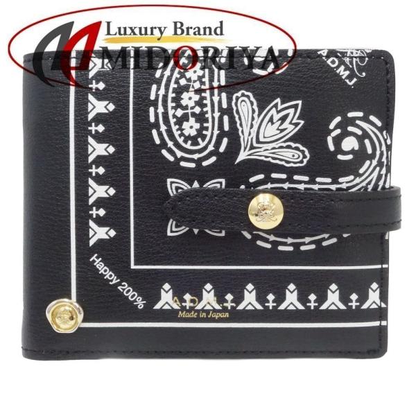 未使用品　A.D.M.J ear 二つ折り財布　マルチカラー　admjコラボ A.D.M.J（エーディーエムジェイ） ADMJ A.D.M.J. コンパクト財布 二