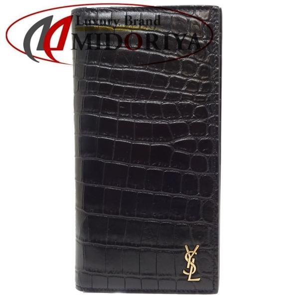 YSL ブラックレザー 長財布 YSL ブラックレザー長財布