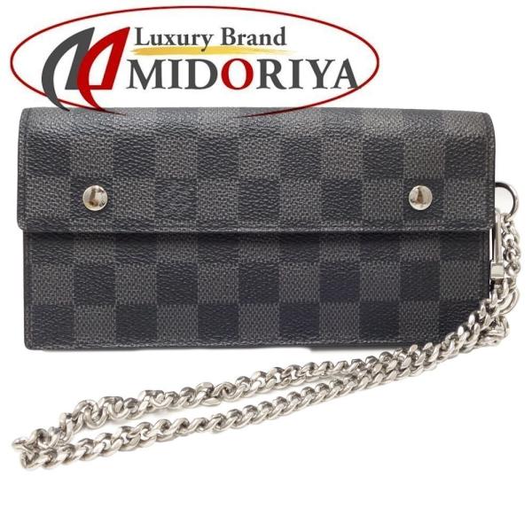 極美品 ルイヴィトン ダミエ 黒 グラフィット メンズ 長財布 アコルディオン glvn63095-1.jpg