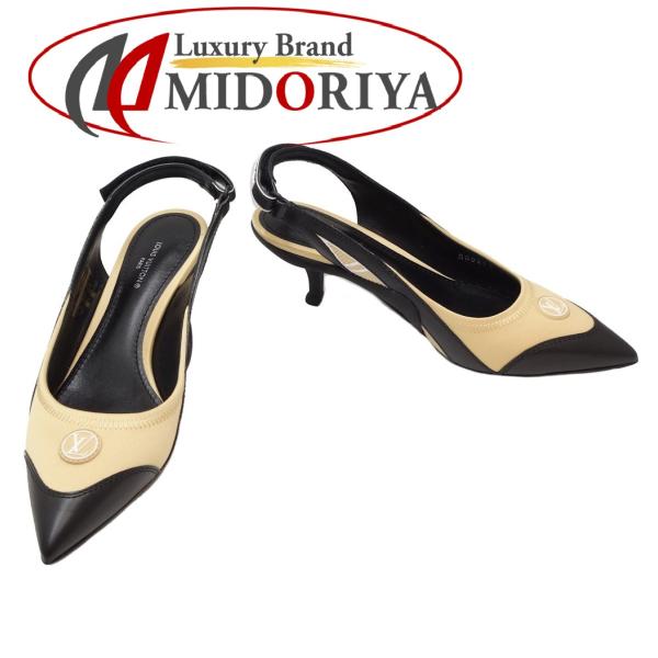 Louis Vuitton ルイーズ・ライン パンプス 新品 ルイ ヴィトン パンプス ec-22169 ブラック ノワール 美品 24.0