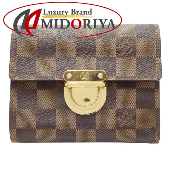 LOUIS VUITTON ルイヴィトン ダミエ 三つ折り財布 ポルトフォイユ  