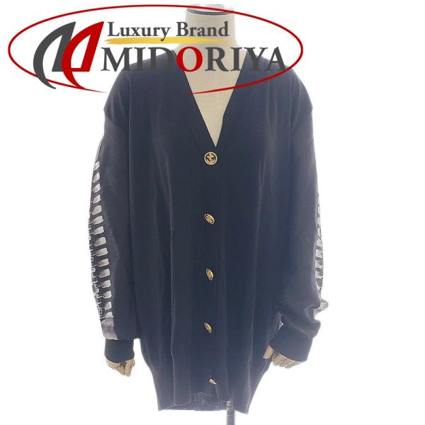 ルイ・ヴィトン LOUIS VUITTON ジッパープリント 1ABEDZ カーディガン サイズM ブラック / 083624 ☆未使用 phasemidoriya78_083624