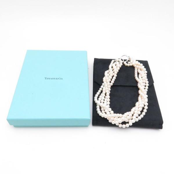 Sv925 Co シルバー パールネックレス 5連 Tiffany 真珠 株式会社midoriya チョーカー Tiffany ティファニー パールネックレス 中古