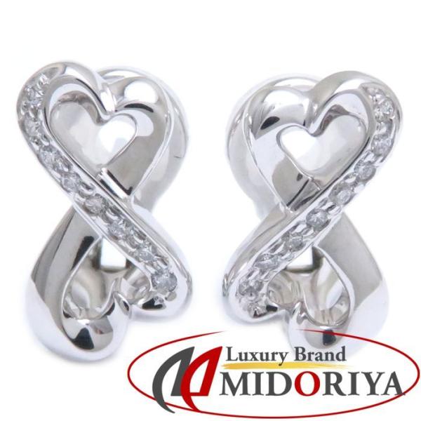 ティファニーラビングハートホワイトゴールドダイヤモンドピアス TIFFANY&Co. （新品仕上げ済）ティファニー TIFFANY ラビング