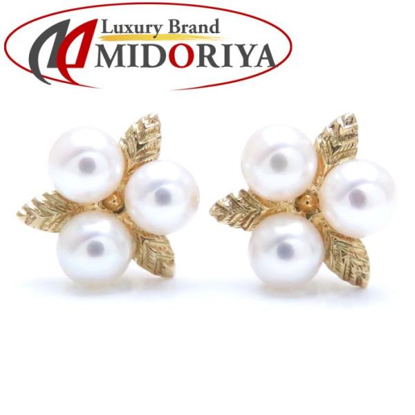MIKIMOTO ミキモト ピアス ベビーパール K18YG イエローゴールド