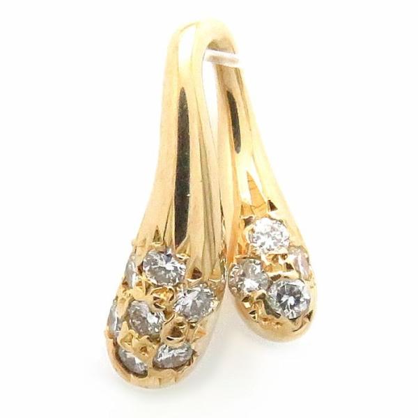 スタージュエリー STAR JEWELRY ペンダントトップ ダイヤモンド0.09ct K18YG イエローゴールド ネックレスチャーム/099727【中古】 スタージュエリー STAR JEWELRY ペンダントトップ ダイヤモンド0.09ct K18YG イエローゴールド ネックレスチャーム/099727【中古】