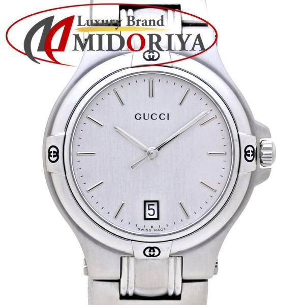 【極美品、動作OK】グッチ　ウォッチ　クオーツ　防水　9040M GG 電池交換 GUCCI グッチ 9040Lと9040Mの電池交換